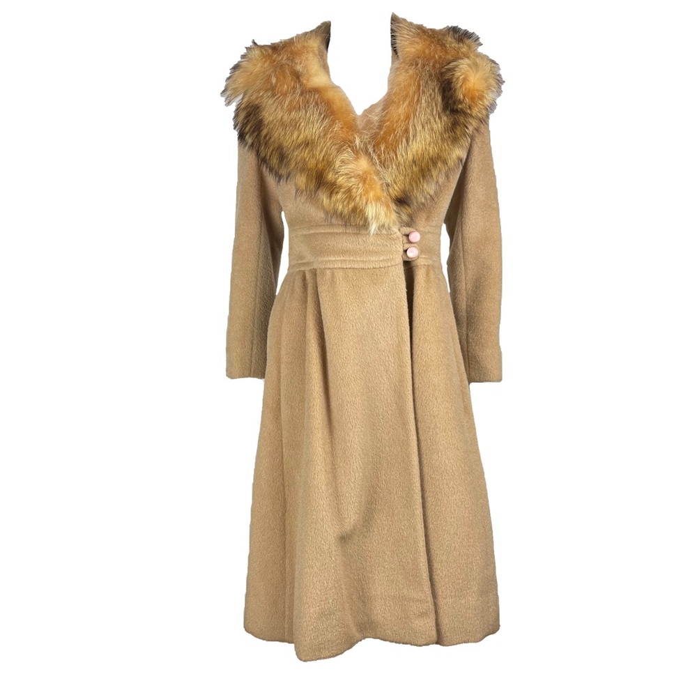 70s Pierre Cardin Fox Fur Princess Coat